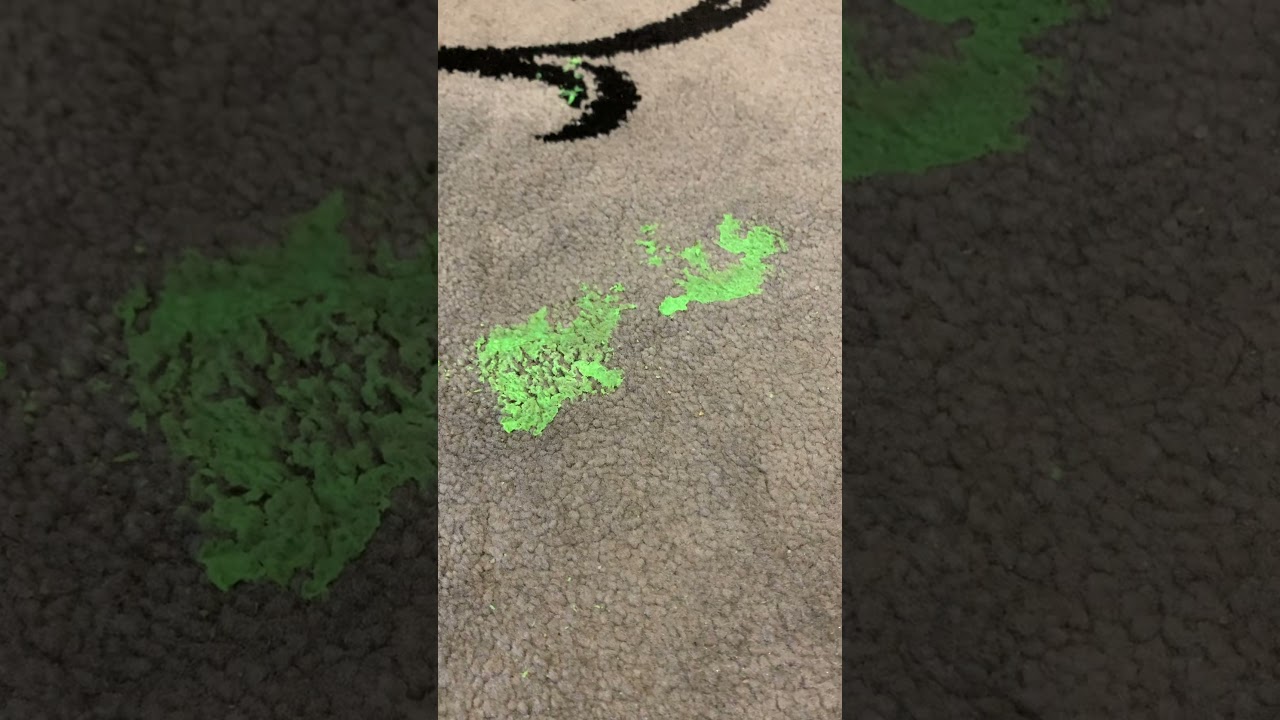 Vaportech Removing slime from carpet with dry steam