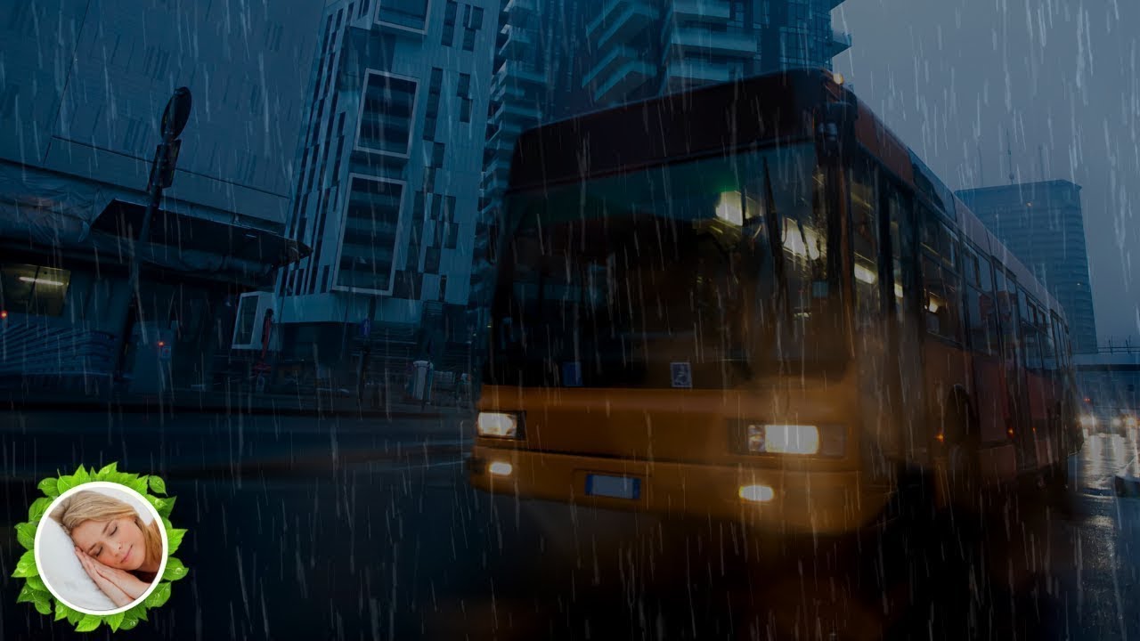 Experimente Dormir com / Barulho de Chuva em Viagem de Onibus