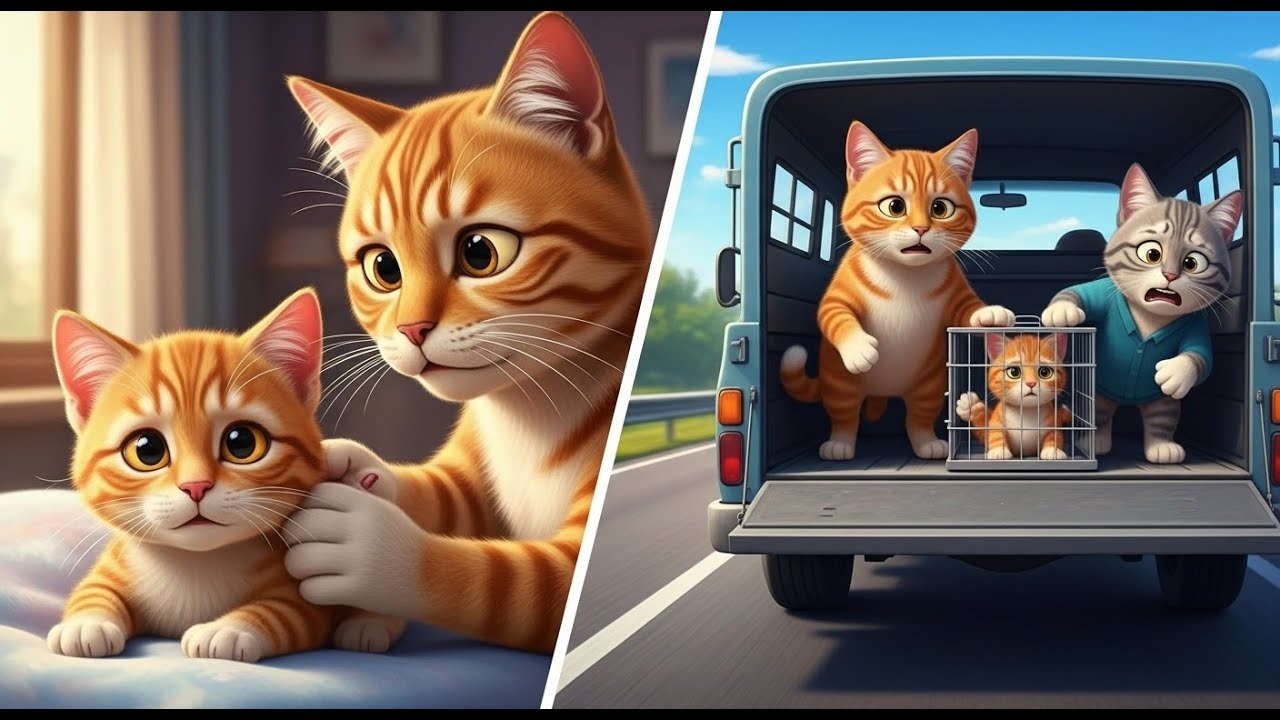 Baby Kitten in Danger! Cat Family Rescue Story for Kids 🐱❤️”