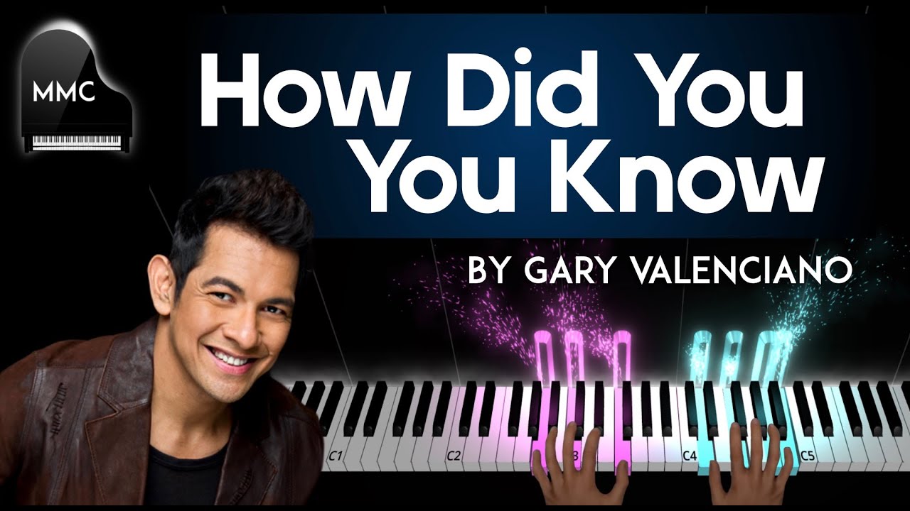 How Did You Know by Gary Valenciano piano cover + sheet music