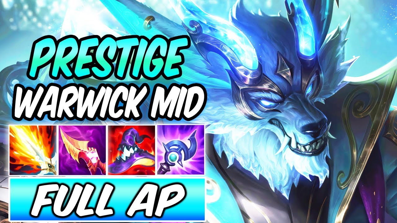 *ONE-SHOT* FULL AP PRESTIGE WINTERBLESSED WARWICK MID | Build & Runes | 700 AP GAMEPLAY