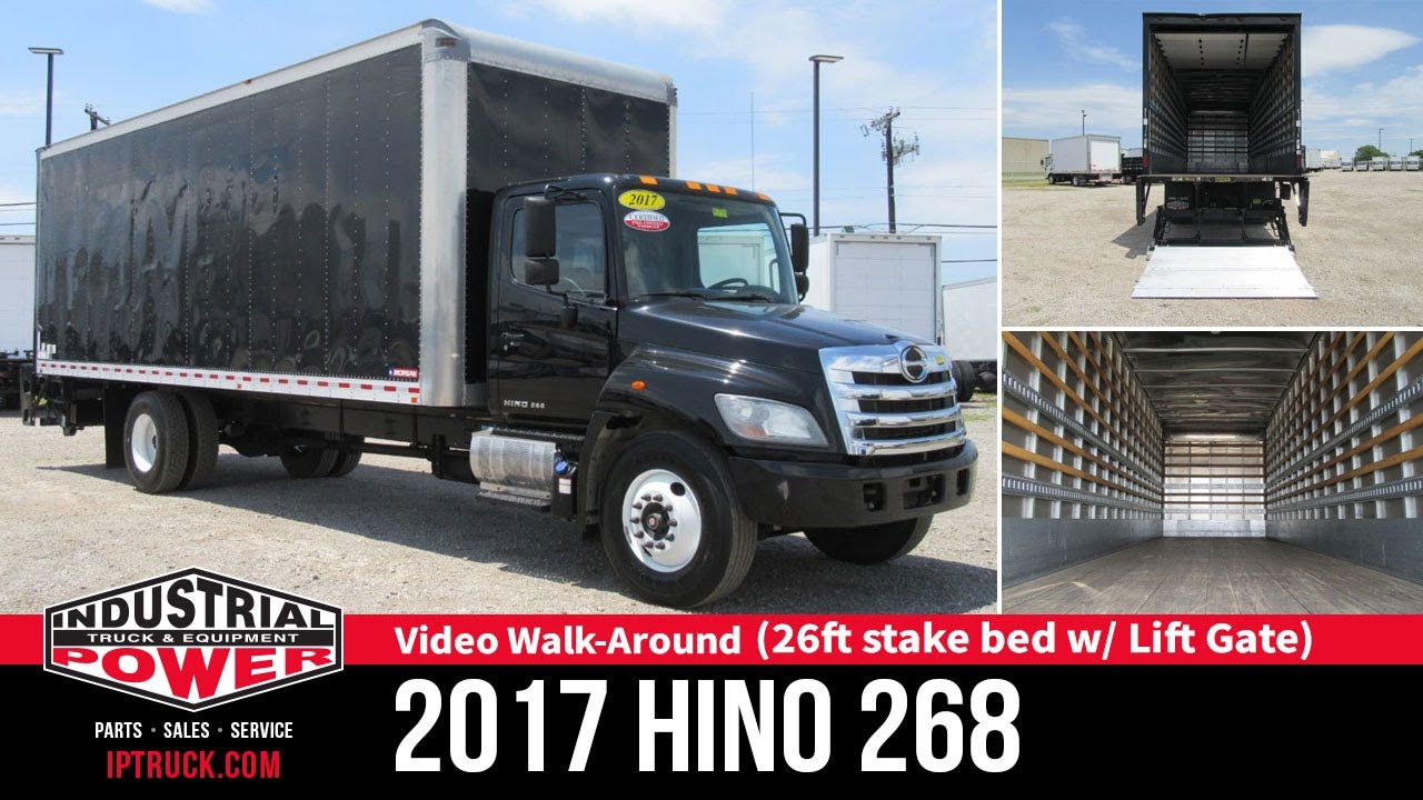 Hino Black Body Box Truck - 2014 HINO 268 Dallas Commercial Trucks  - 
