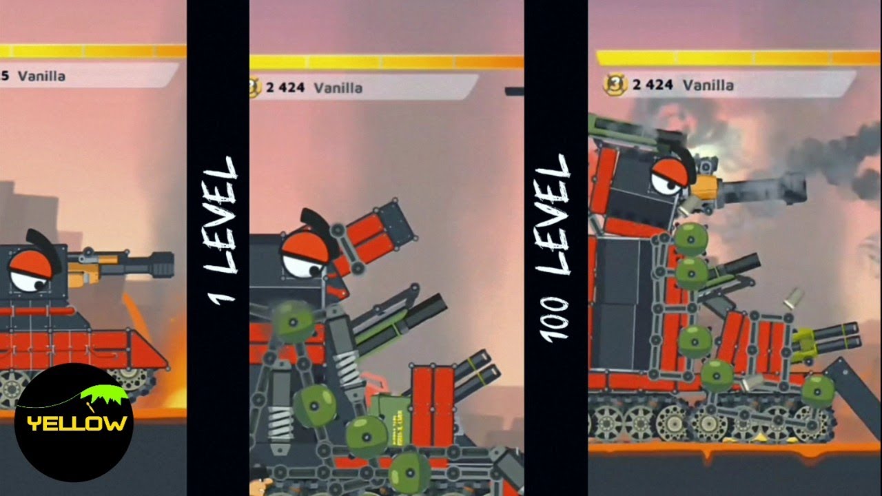 KV-44 1-й УРОВЕНЬ VS 100-й УРОВЕНЬ | Super Tank Rumble
