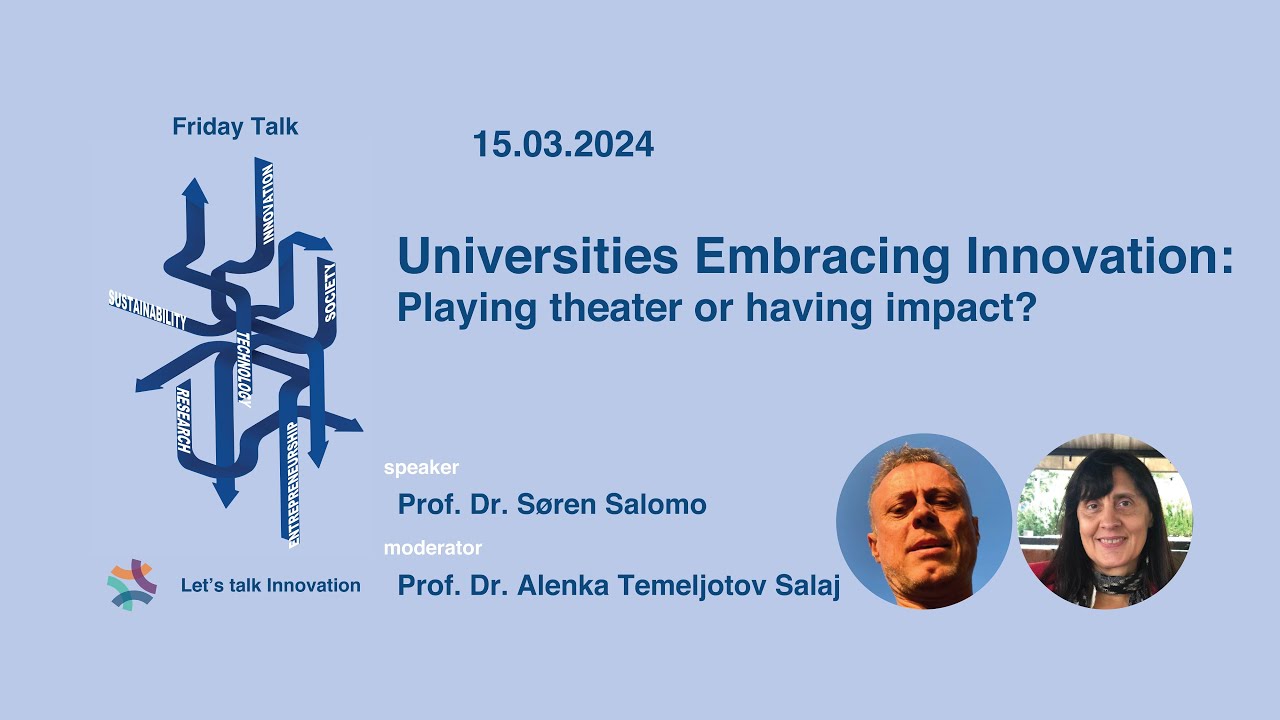 Universities Embracing Innovation: Playing Theater or Having Impact?