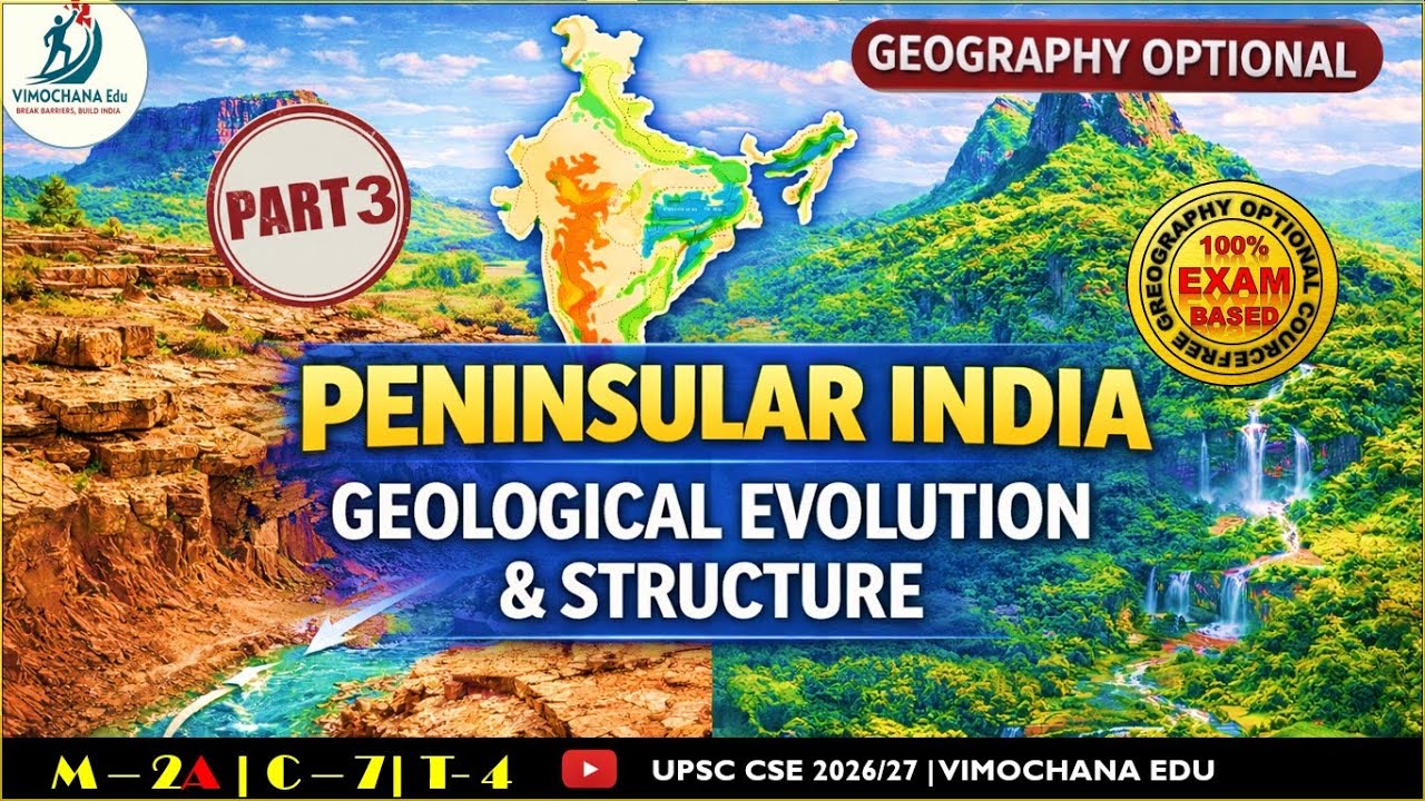 Peninsular India | Handwritten Exam Notes — Structure & Relief | #upsc Geography Optional