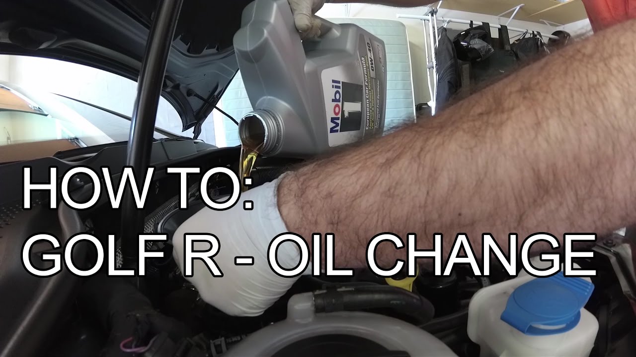 How to - Oil Change MK7 VW Golf R (This is a 2016)
