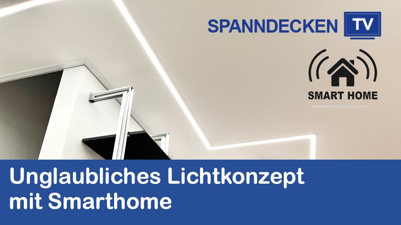 Super Beleuchtungskonzept für Spanndecken im Wohn - und Esszimmer