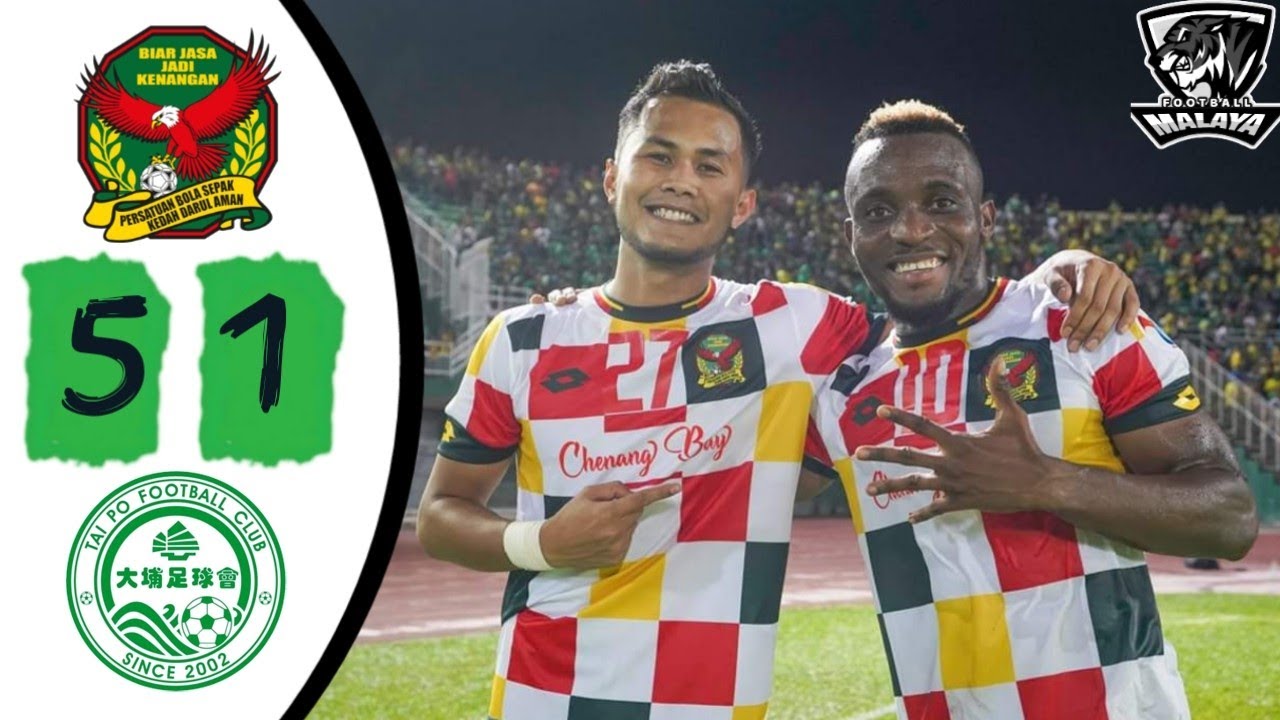 KEDAH FA 5 - 1 TAI PO FC AFC CHAMPION LEAGUE 2020 #KEDAHFA #TAIPOFC #AFC2020 #ligamalaysia
