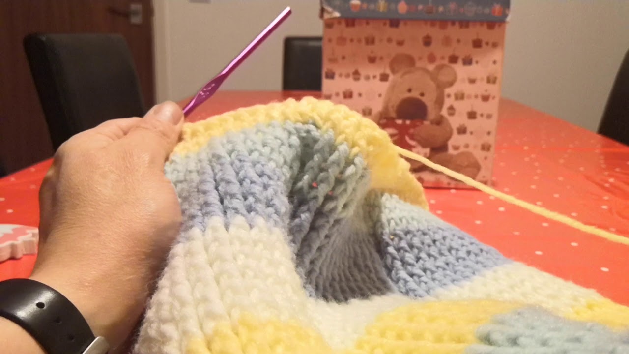 Saco para bebe em croché 2 parte com Maria Helena