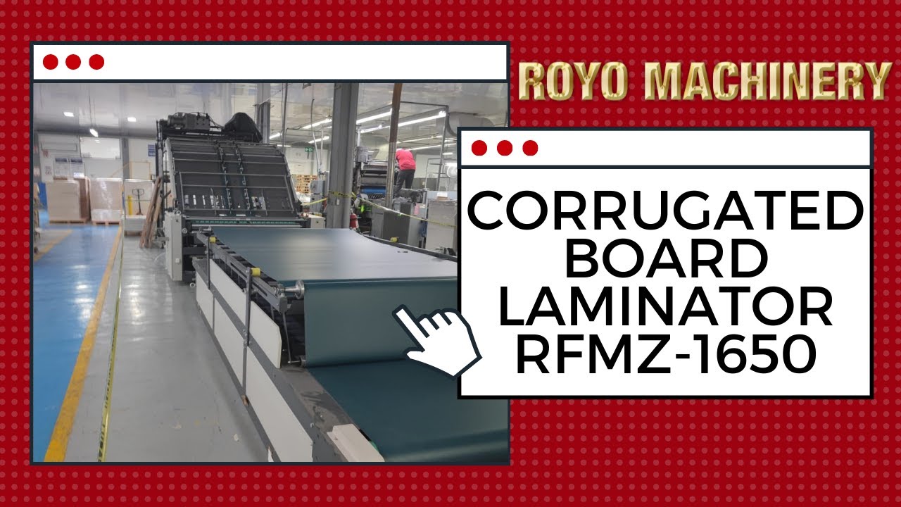 Another Successful Installation - Corrugated Board Laminator RFMZ-1650