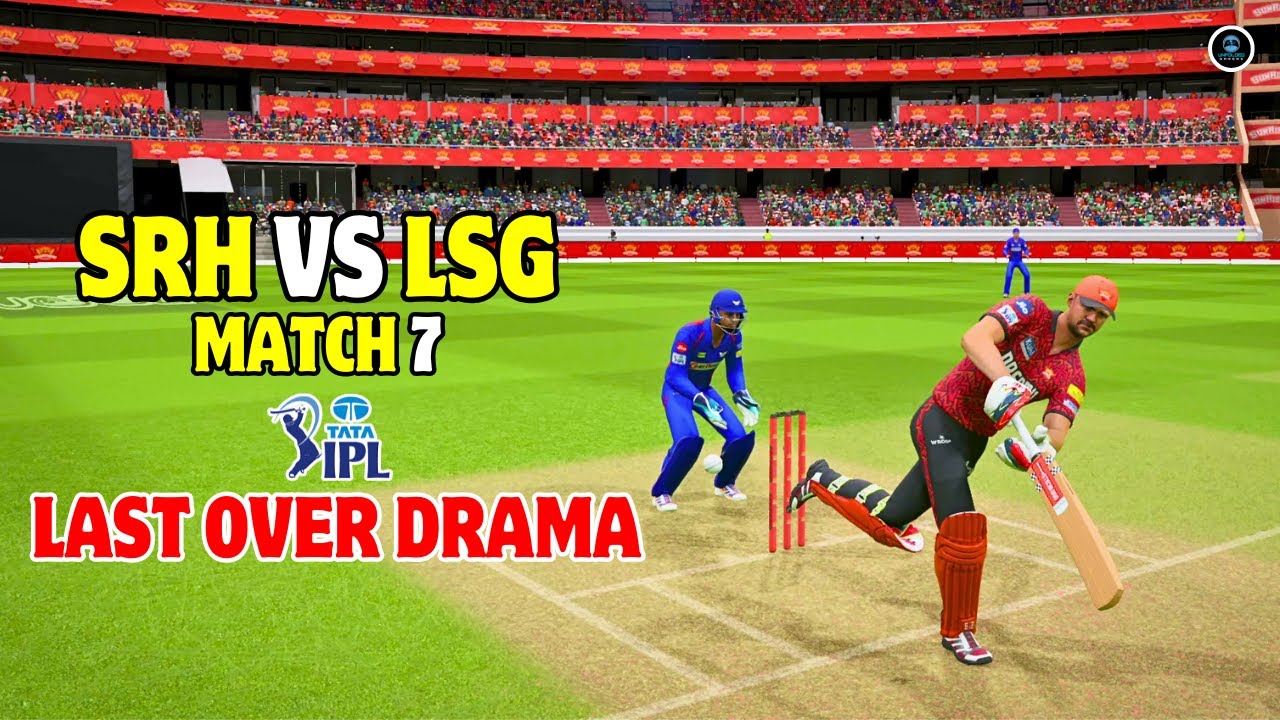 🤯🔥SRH VS LSG - LAST OVER THRILLER  🔥 | TRAVIS HEAD AGAIN - MATCH-7 | IPL | CRICKET 24