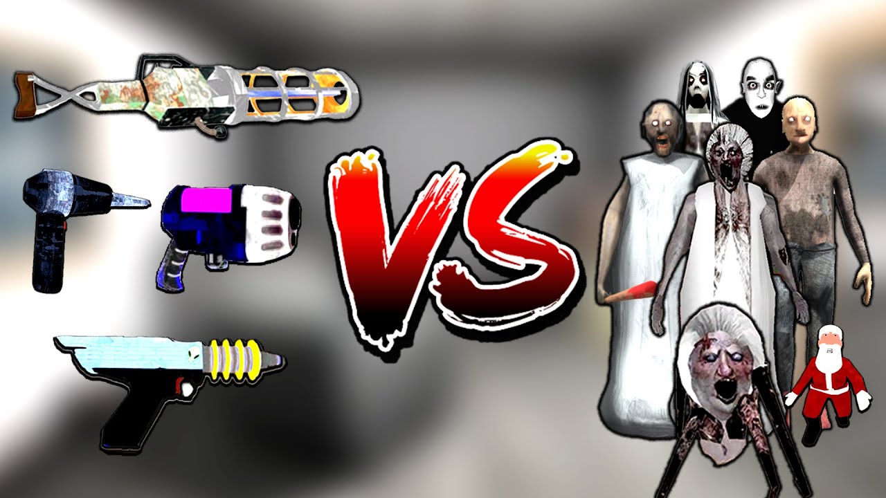 All New Plasma Guns Vs All Enemies - Granny 1 2 3 4 All Chapters