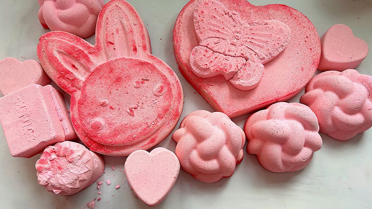 Baby pink | asmrgymchalk | please subscribe | crunchy | powdery | satisfying 