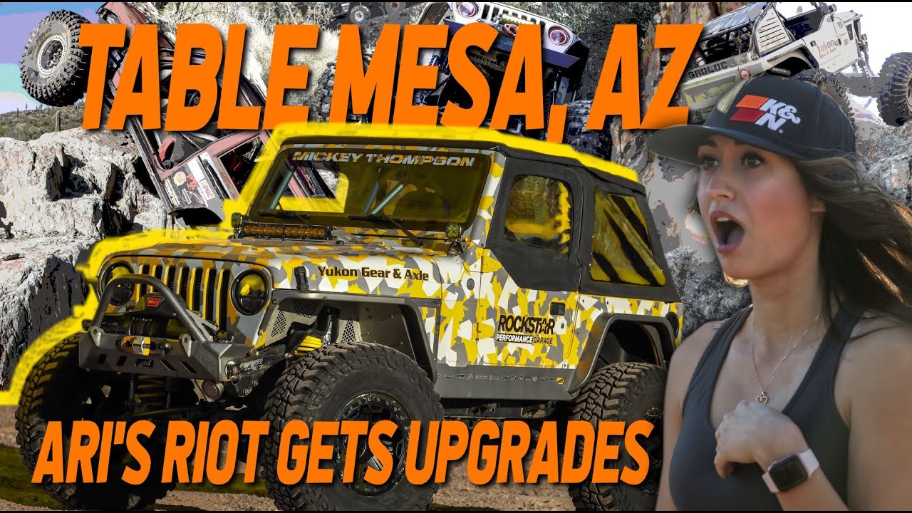 Table Mesa is a Tight Squeeze for Big Jeeps