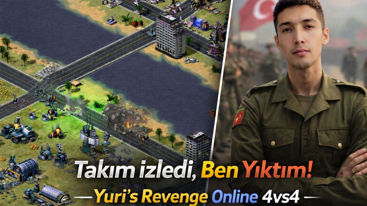 1vs4 Gibi Oynadım, Haritayı Temizledim! | Yuri’s Revenge Online