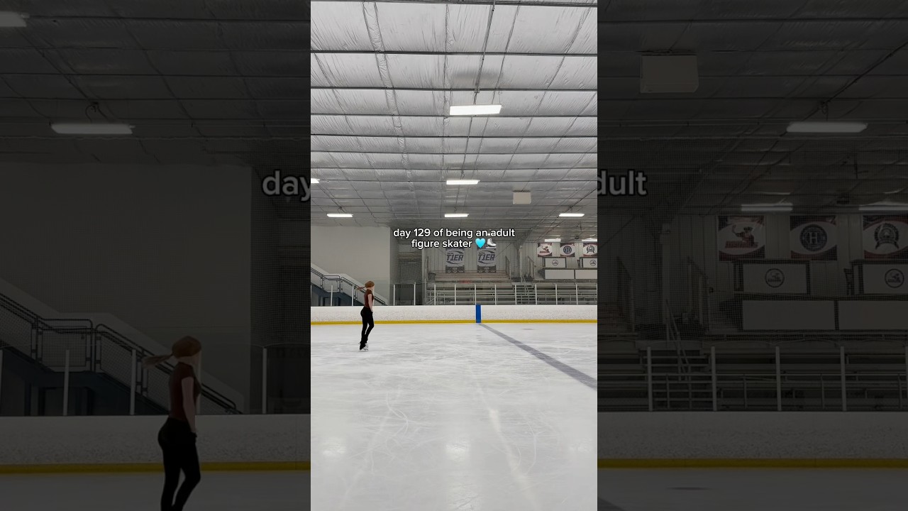 day 129 of being an adult figure skater 🤍 #beginner #adultskater #skatingvideos