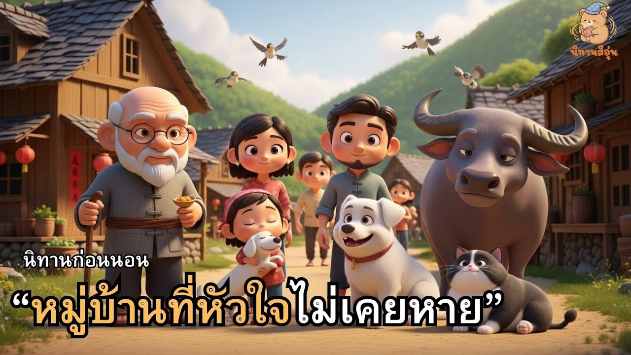 หมู่บ้านที่หัวใจไม่เคยหาย  | นิทานก่อนนอน | นิทานสีอุ่น  #นิทาน #นิทานสอนใจ #นิทานชาวบ้าน #เล่านิทาน