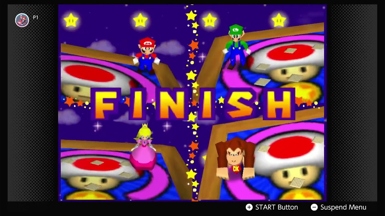 Mario Party 2 - Pirate Land (35 Turns, Mario Vs Peach Vs Donkey Kong Vs Luigi)