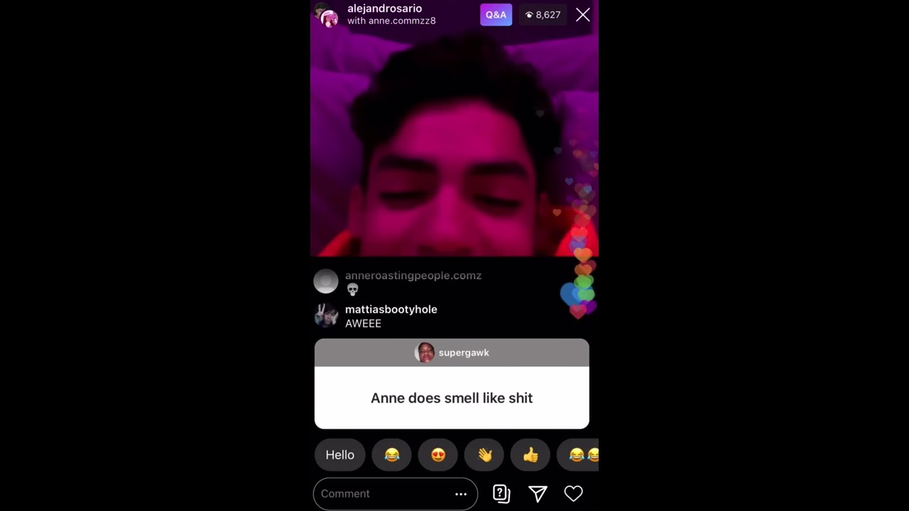Alejandro live W/ Anne.commzz8 (Answering Questions) || FULL LIVE || 3/22/20