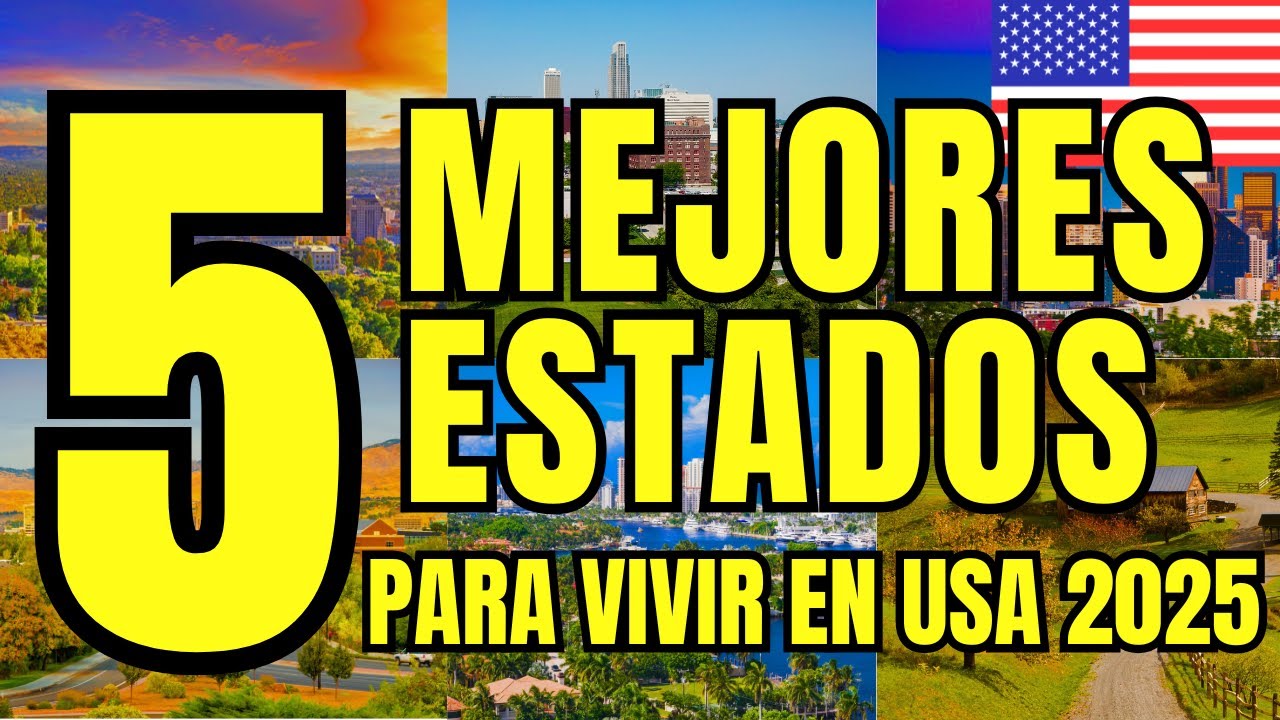 ESTOS son los MEJORES ESTADOS PARA VIVIR EN USA 🇺🇸 EN 2025