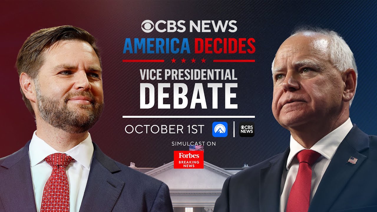 BREAKING LIVE: JD Vance And Tim Walz Face Off In The CBS News Vice Presidential Debate Simulcast