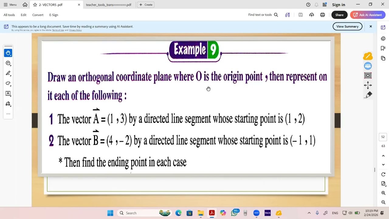 1ST SEC - P4 - FOLLOW VECTORS