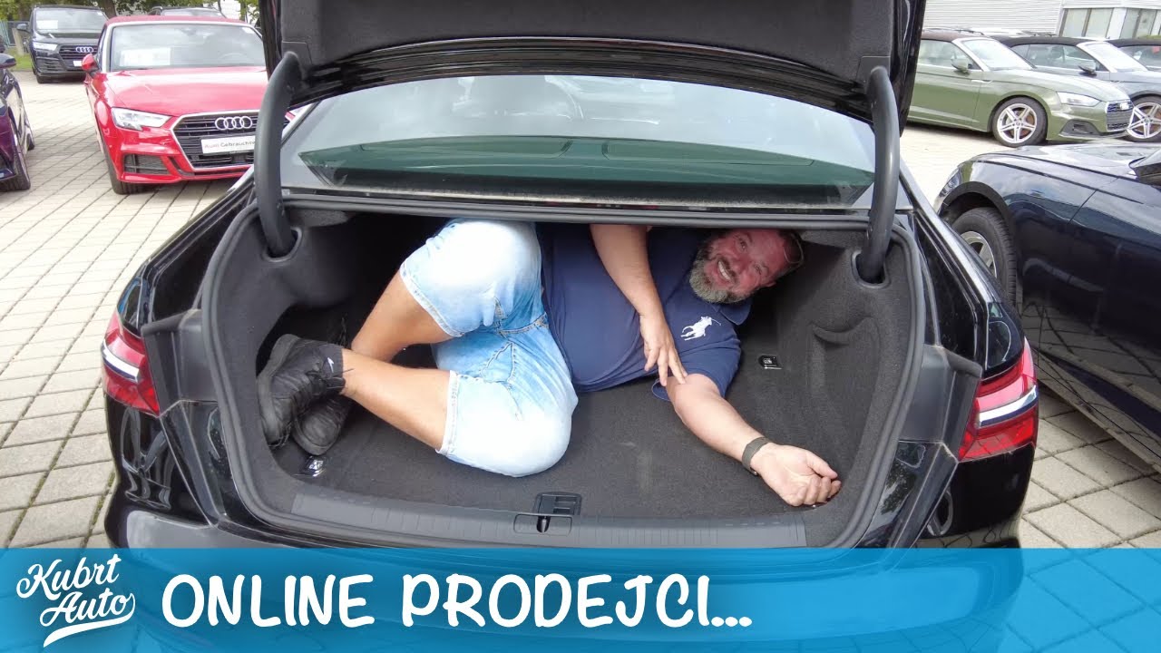 Novodobý trend... ONLINE nákup bez prohlídky! Davut mě chce unést v kufru Audi A6 a Superb ze stavby