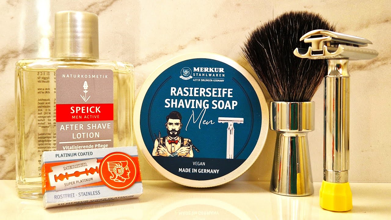 A MERKUR SHAVE, Progress ,Soap and Brush First Try.