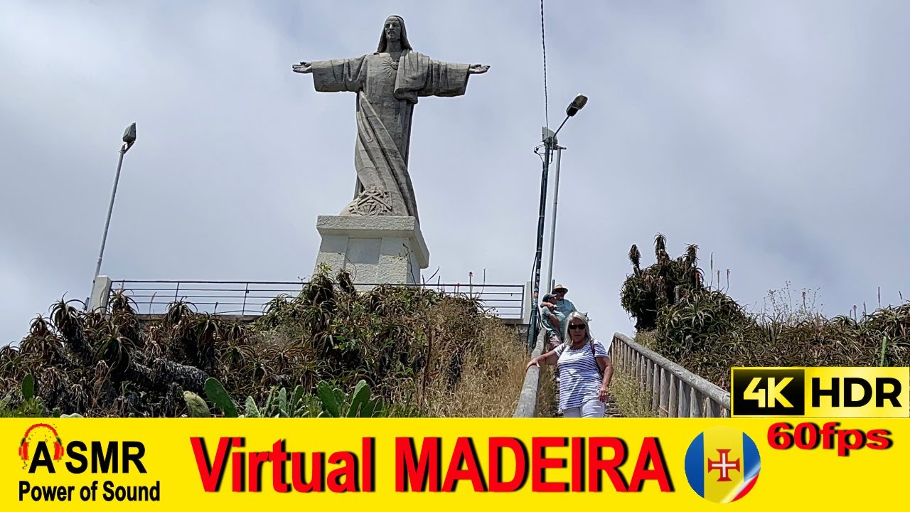 MADEIRA - Ponta do Garajau 💢4K 60fps 🌈HDR 🎧ASMR #virtualmadeira