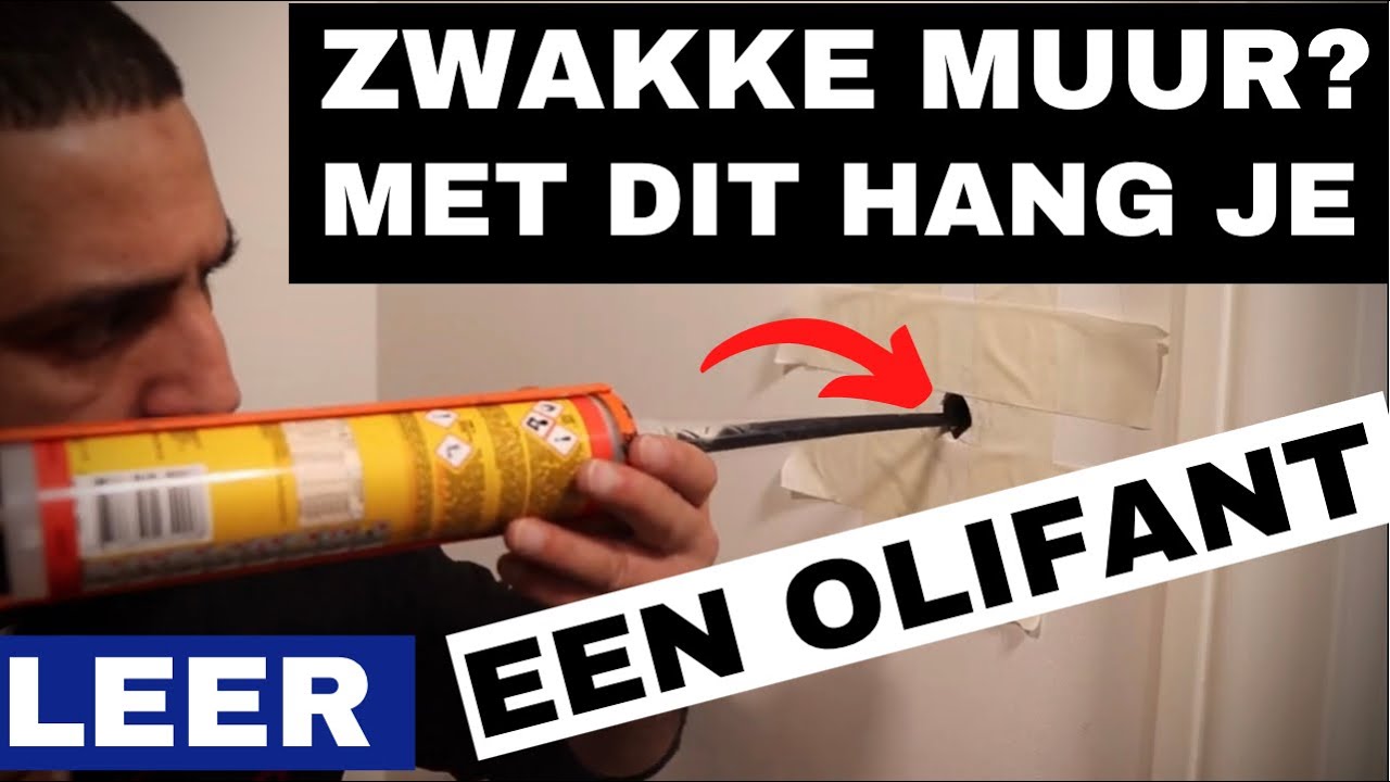 Leer hoe je simpel een sterke bevestiging maakt in een zwakke of een holle muur