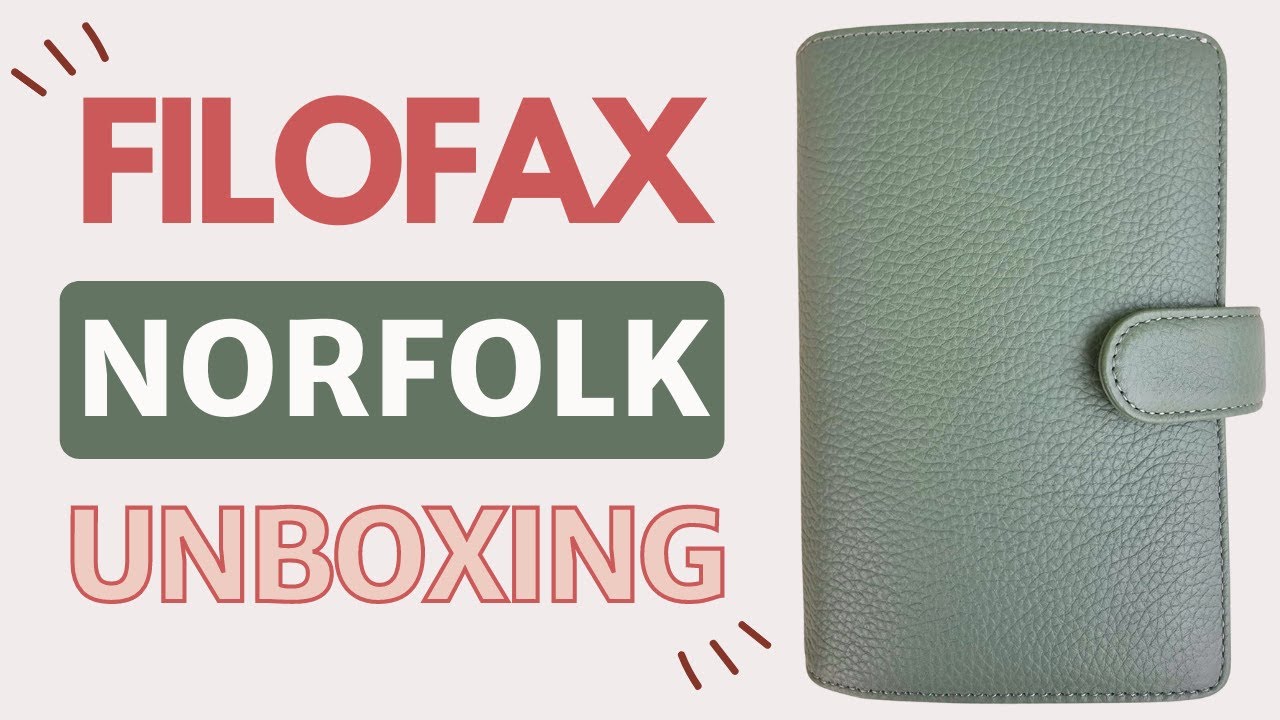 Filofax Norfolk Unboxing and Planner Setup