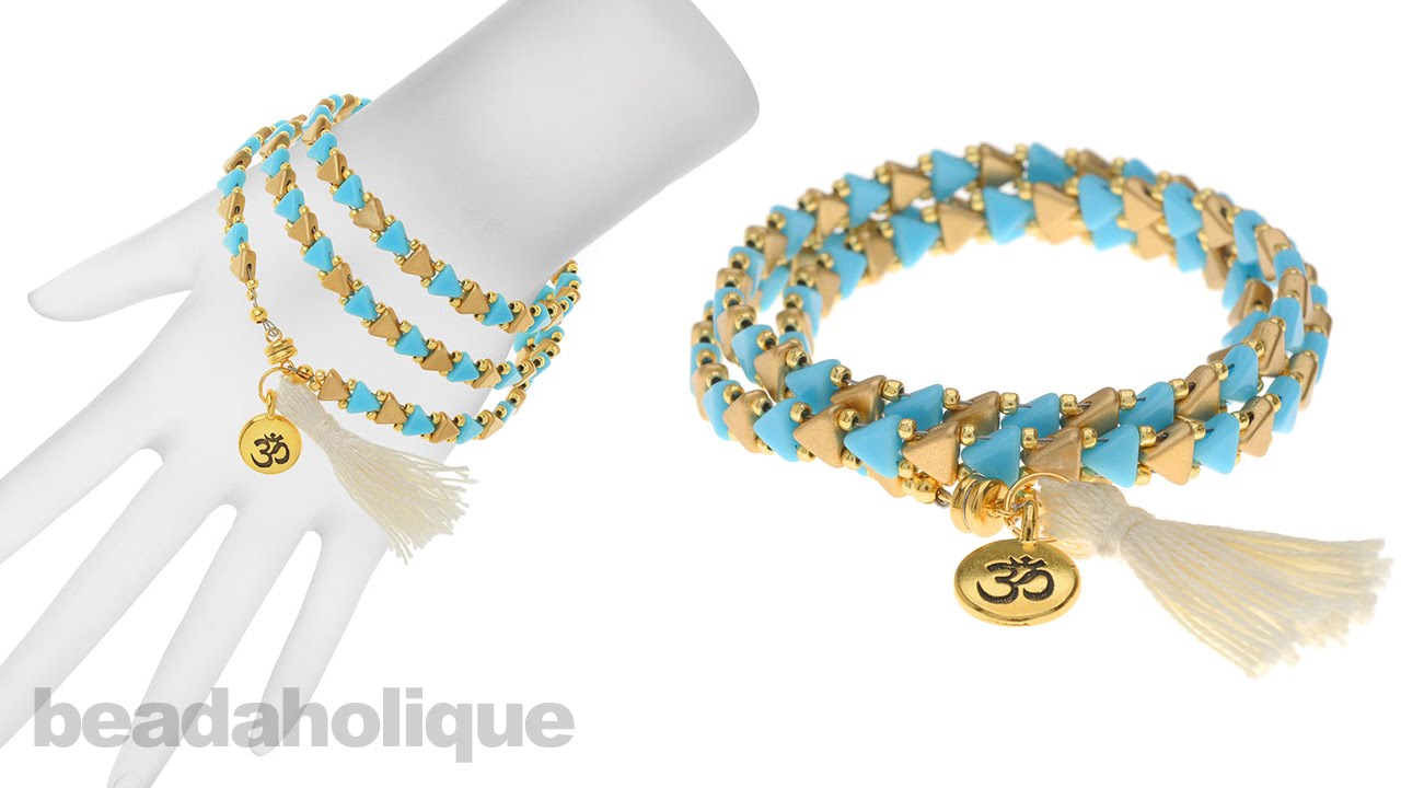 How to Make the Kheops Par Puca Wrapped Tassel Bracelet Kit