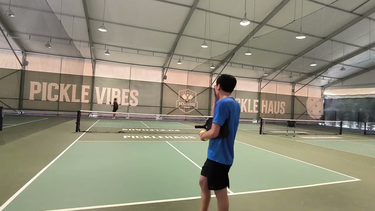 Singles Drills w yi guan at pickleball, January 21, 2026