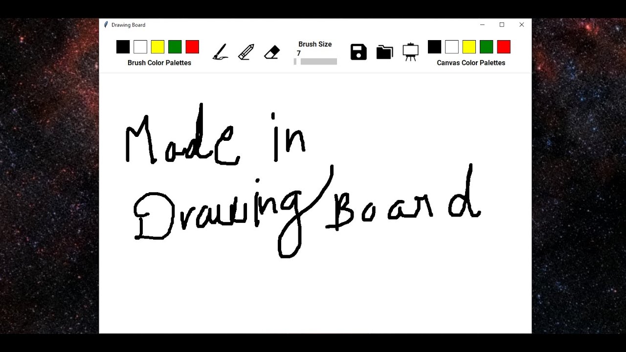 A Whiteboard Application Using Python And Tkinter | 30 Days Of Code