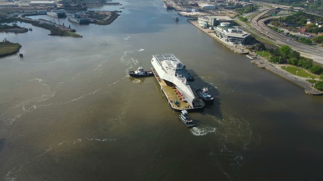 Austal USA - USS Kingsville (LCS 36) Launch