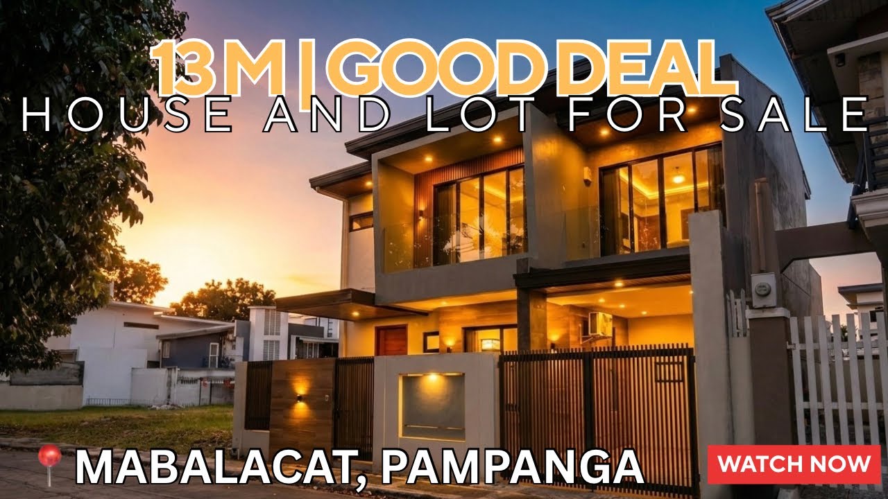 GOOD DEAL! ₱13M Modern House Near NLEX Dau & S&R Pampanga | 4BR New Home For Sale