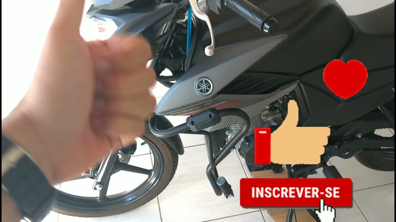 COMO COLOCAR PROTETOR DE CARENAGEM YAMAHA  FAZER 150 cc #protetordecarenagem