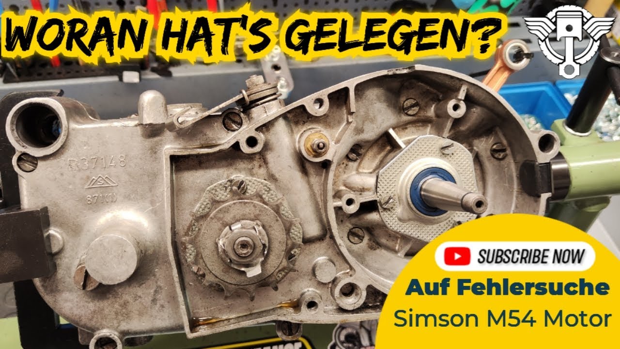 Simson M54 Moped Motor mit Schaltproblemen wir schauen was los ist!!!