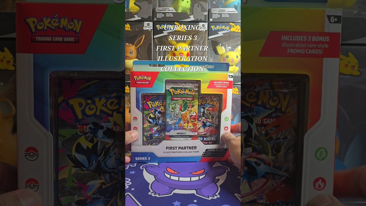 Pokemon Series 3 First Partner Illustration Collection Unboxing! #pokemoncards