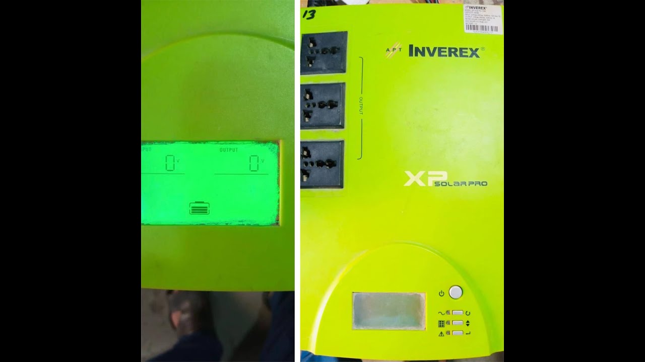 INVEREX solar pro UPS model 1500 Fault 0 full detail HD video