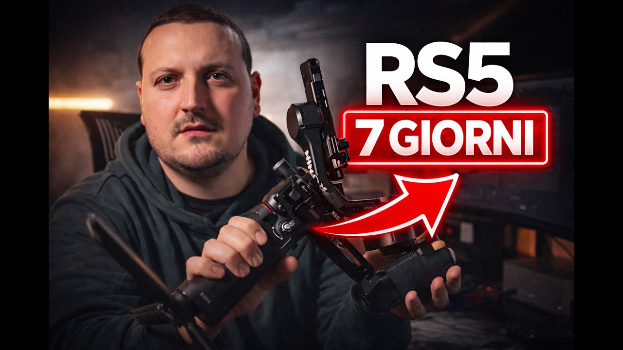 DJI RS5 – Dopo 7 Giorni di Lavoro: Vale Davvero la Pena?