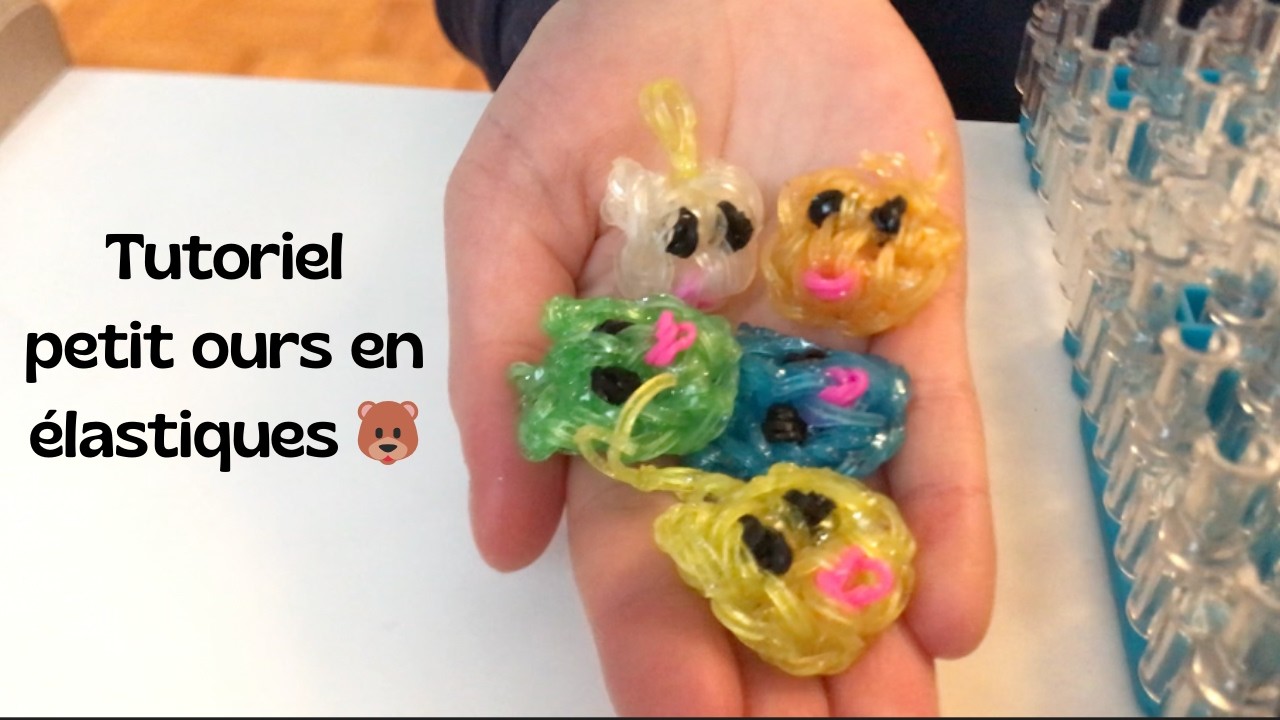 Tutoriel petit ours en élastiques (Rainbow Loom)