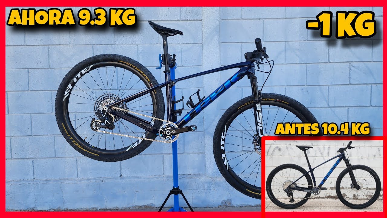 ALIGERANDO BICICLETA DE 10.4 KG A 9.3 KG | TREK PROCALIBER 9.7 2024 |