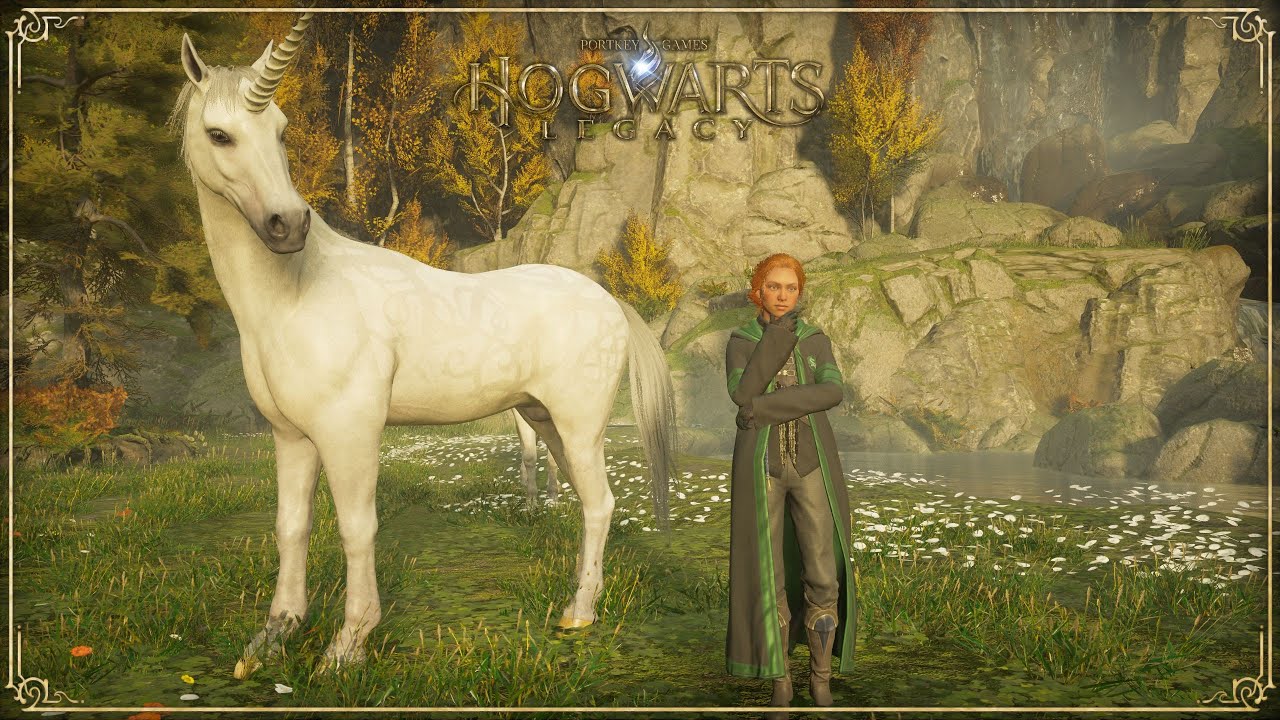 Matchmaking for my Unicorn in Hogwarts Legacy. Also, I cursed two students