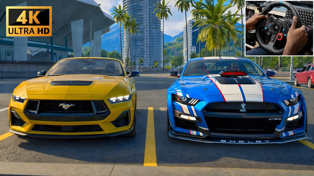 Ford Mustang GT vs Shelby GT500 | Logitech G29 Gameplay | The Crew Motorfest