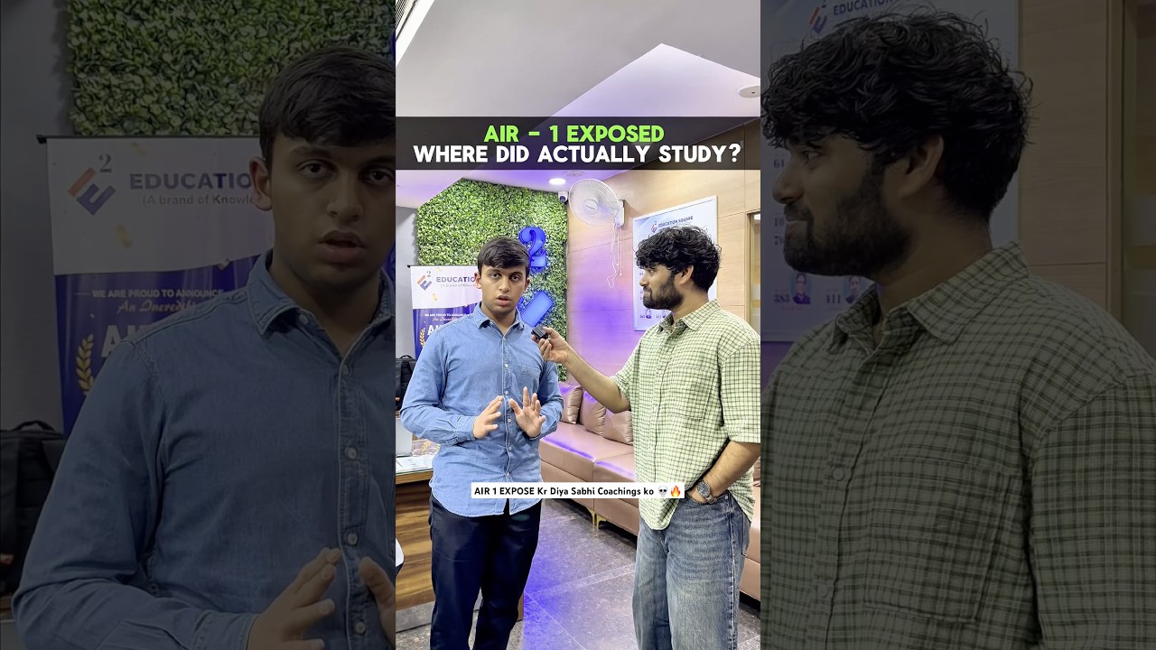 NEET AIR 1 Ne Bataya Sach! Actual Padhai Kis Coaching Se Ki? 😱 | Sabhi Coaching Ko Expose Kr diya