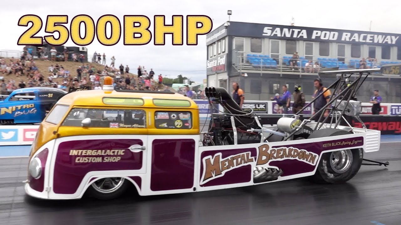 2500BHP 8.4 L VW CREW CAB DRAGSTER - MENTAL BREAKDOWN