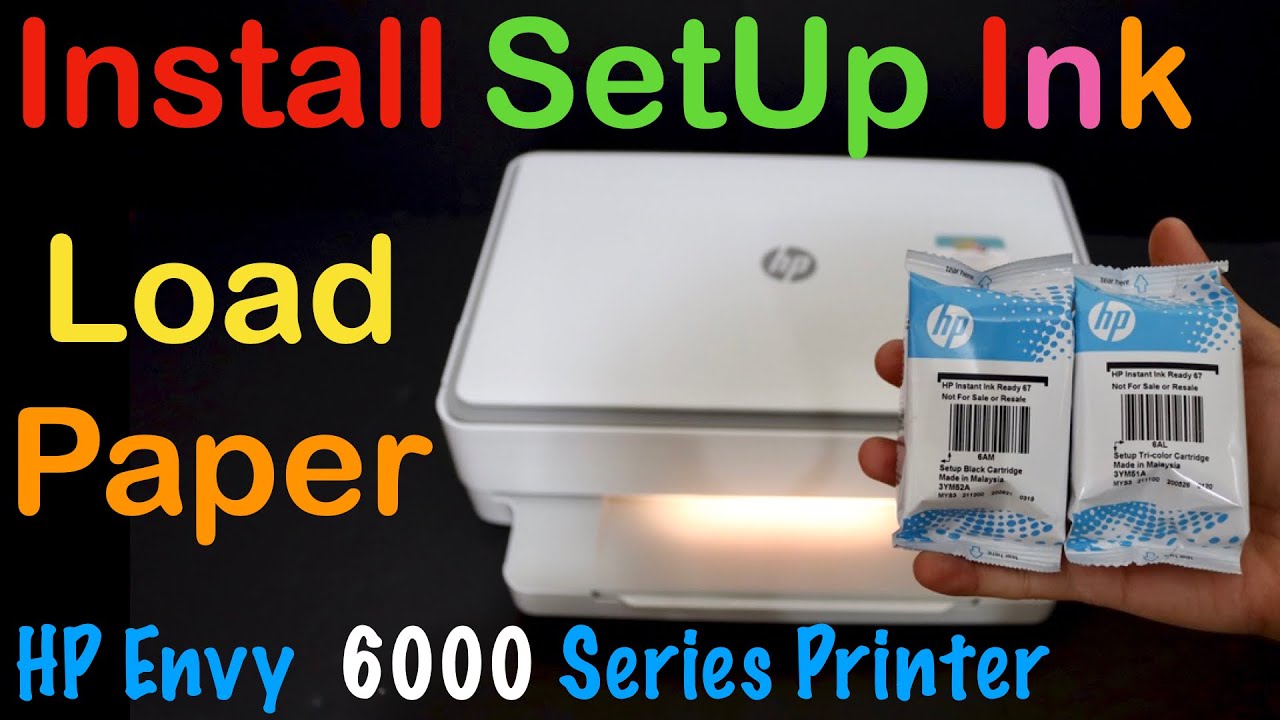 Load Paper & Install SetUp Ink | HP Envy 6000 Series All-In-One Printer review !!