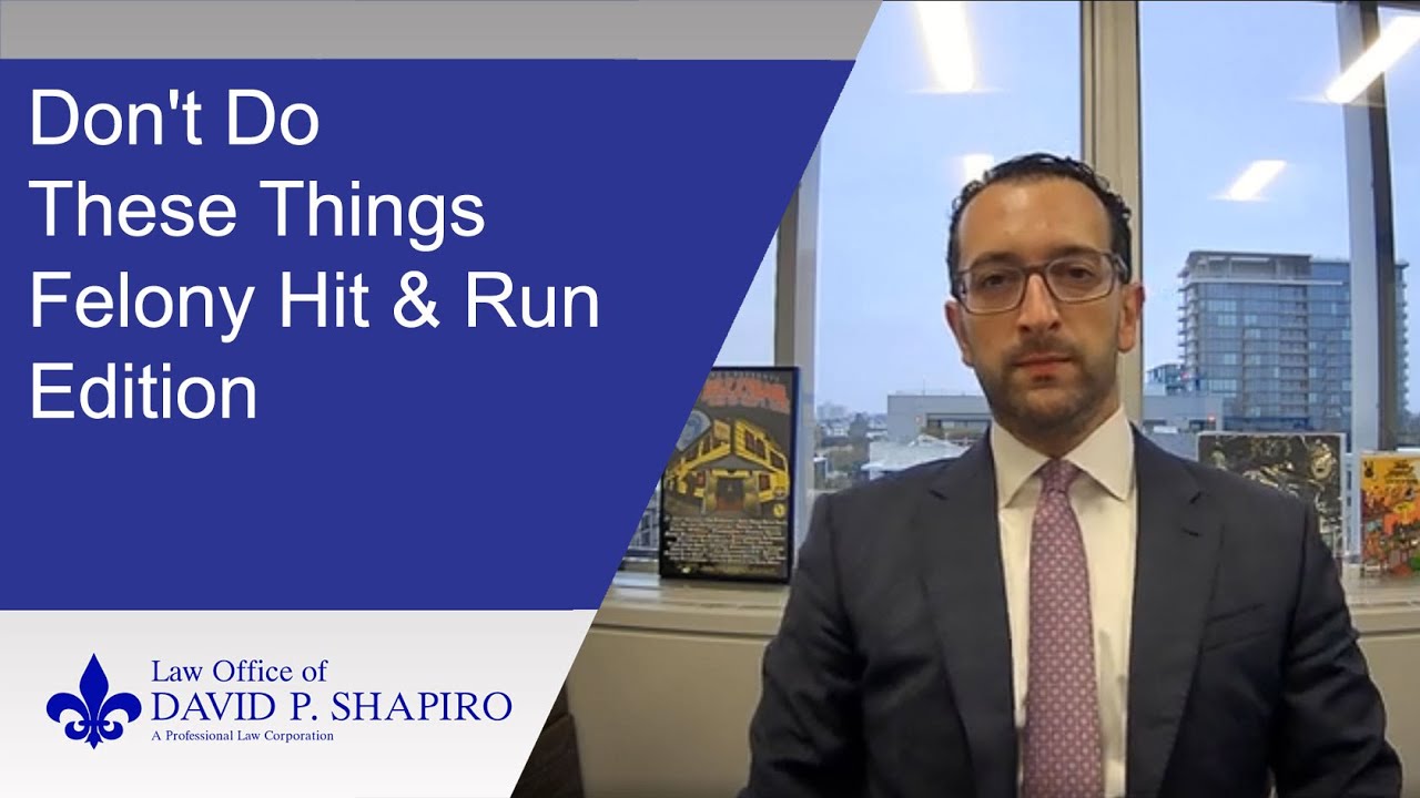 Common Mistakes Made When Under Investigation for Felony Hit & Run Charges - Criminal Lawyer Notes