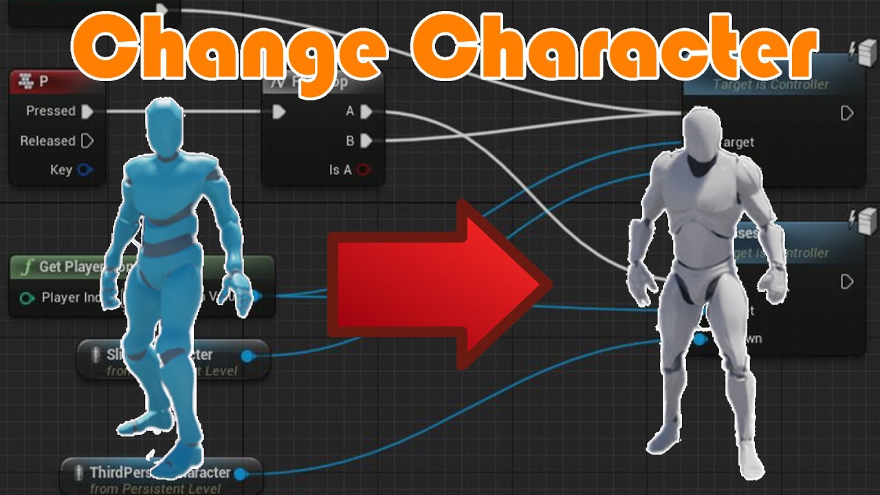 How To Change Character's In Game With A Button Press - Unreal Engine 4 Tutorial